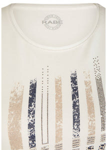 113301-Diamanté Print Top- Rabe