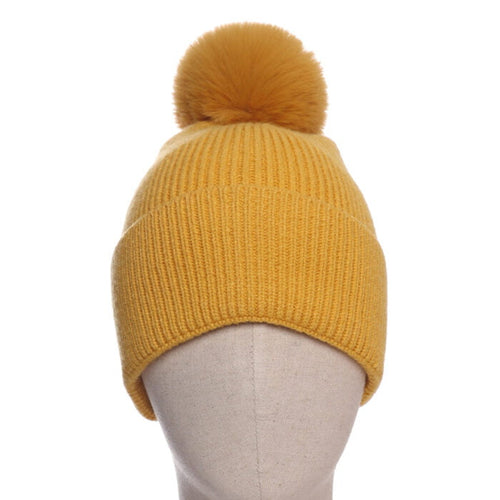 5000613- Bobble Hat-Mustard- Zelly