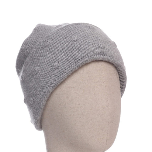 5000812- Bobbled beanie Hat-Grey- Zelly