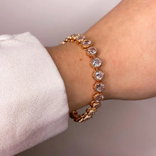 Load image into Gallery viewer, Danna Rose Gold Tennis Bracelet- Knight &amp; Day Jewellery