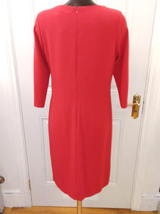 Via Veneto dress- red/black