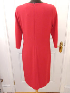 Via Veneto dress- red/black