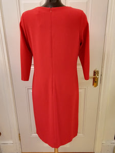 Via Veneto dress- red/black