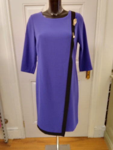 Via Veneto dress- violet/black