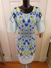 Load image into Gallery viewer, V3620 -Via Veneto dress- turquoise print