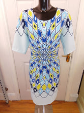 Load image into Gallery viewer, V3620 -Via Veneto dress- turquoise print