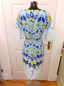 V3620 -Via Veneto dress- turquoise print