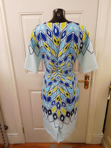 V3620 -Via Veneto dress- turquoise print