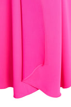 Load image into Gallery viewer, 23110- Kate Cooper Mock Wrap Dress w/ Short Sleeve- Hot Pink