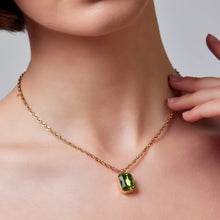 Load image into Gallery viewer, Zaria Erinite Green Pendant- Knight &amp; Day Jewellery
