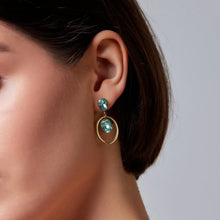 Load image into Gallery viewer, Tori Light Blue Earrings- Knight &amp; Day Jewellery