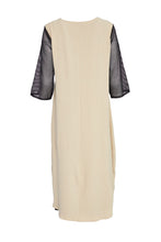 Load image into Gallery viewer, 123 Dress with Mesh Contrast Sections Stone- Ora