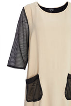 Load image into Gallery viewer, 123 Dress with Mesh Contrast Sections Stone- Ora