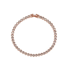 Load image into Gallery viewer, Dakota Rose Gold Tennis Bracelet- Knight &amp; Day Jewellery