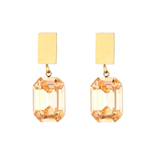 Zaria Champagne Earrings- Knight & Day Jewellery
