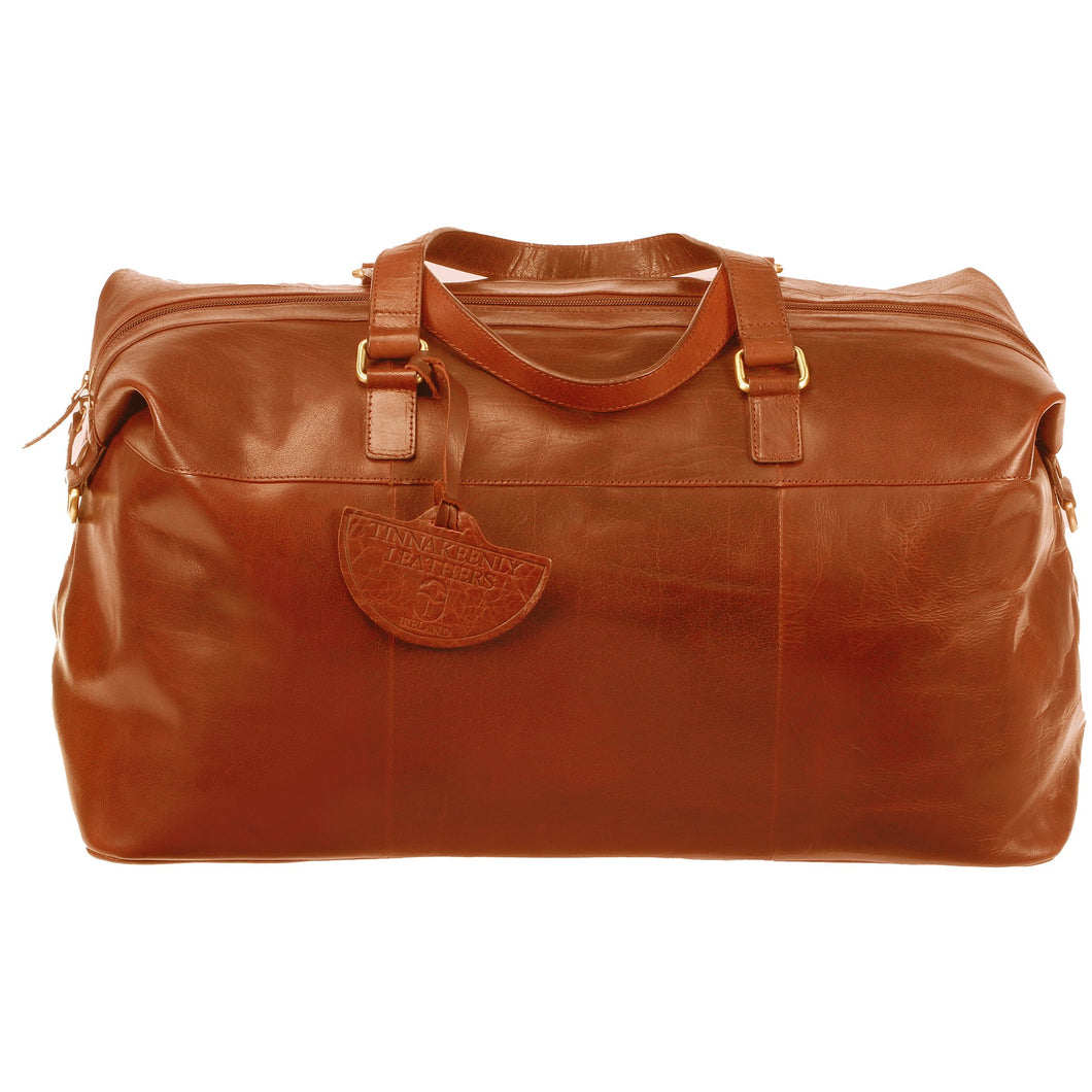 Tan Overnight Bag - Tinnakeenly Leathers