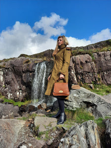 Brown Biker Bag - Tinnakeenly Leathers