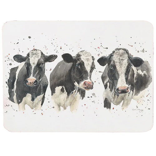 'Not Amoosed' Cow Coasters Set of 4