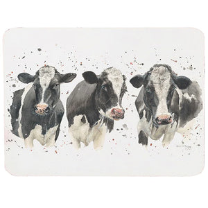 'Not Amoosed' Cow Coasters Set of 4