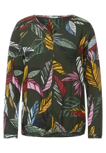 Load image into Gallery viewer, 343544- Green Leaf Print Blouse - Cecil