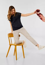 Load image into Gallery viewer, 318021-Navy Lace Top - Street One