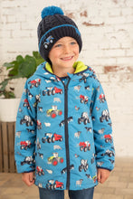 Load image into Gallery viewer, Little lighthouse- Lucas Boys Blue Farm Print Jacket