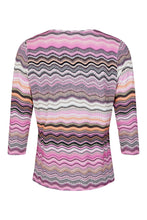 Load image into Gallery viewer, 6564- Pink Wave Top - Sunday
