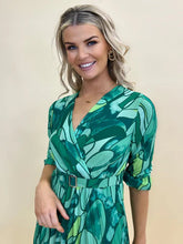 Load image into Gallery viewer, Green Positano MIDI Dress- Kate &amp; Pippa