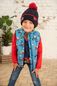 Little lighthouse- Alex Boys Blue Farm Gilet