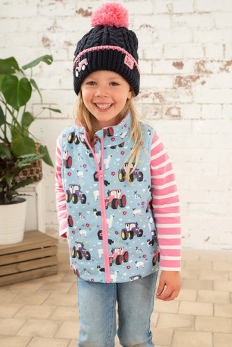 Little light house - Alex Girls Sky Farm Gilet