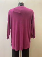 Load image into Gallery viewer, 9698- Magenta Button Detail Jumper- Fransa