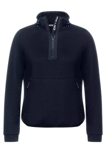 302015- Navy 1/2 Zip Sweater- Cecil