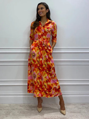 Kate & Pippa Luca Shirt Dress- Floral Print