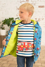 Load image into Gallery viewer, Little lighthouse- Lucas Boys Blue Farm Print Jacket