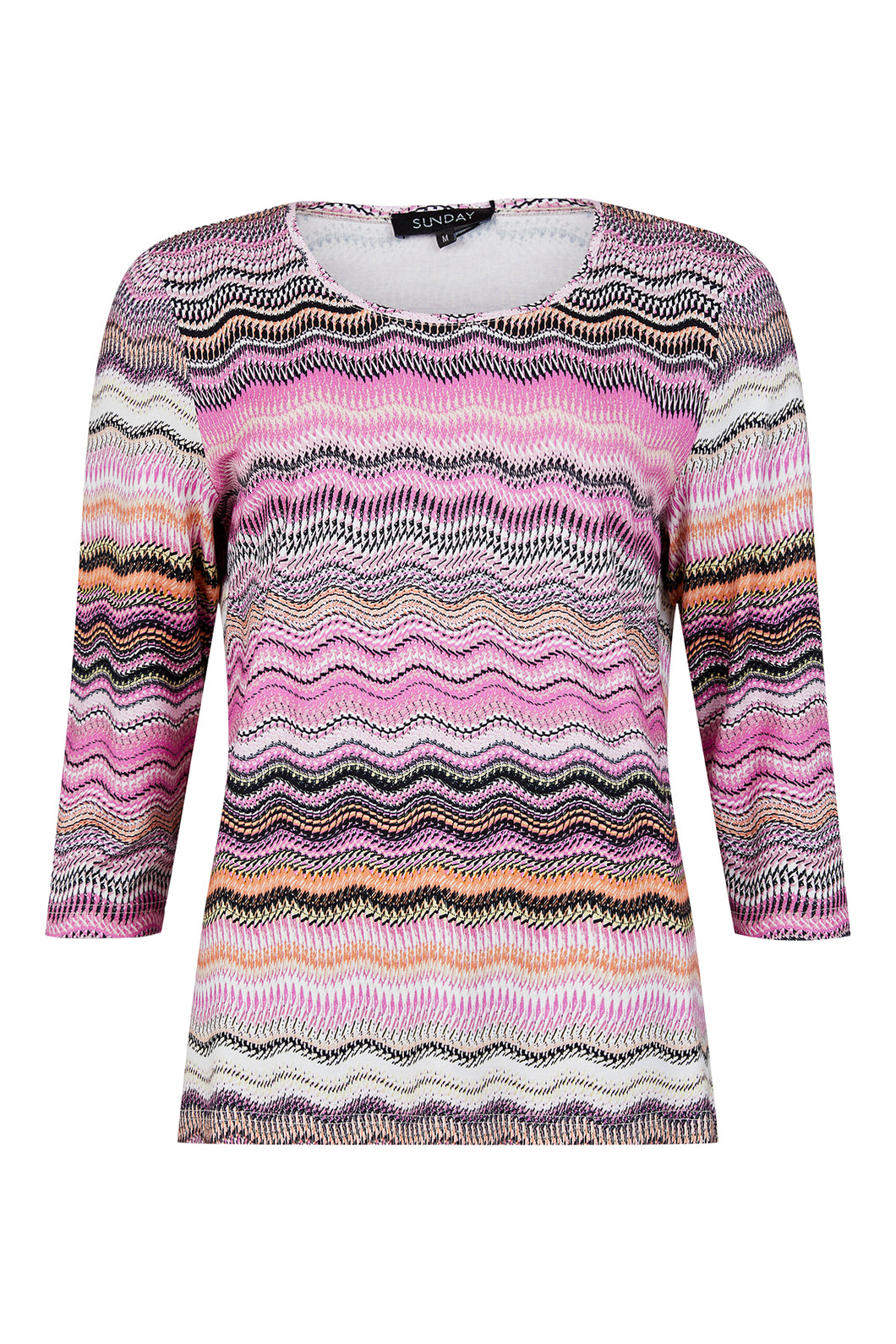 6564- Pink Wave Top - Sunday