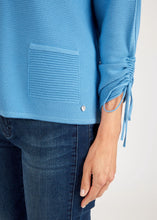 Load image into Gallery viewer, 112520- Blue Zip Cardigan - Rabe