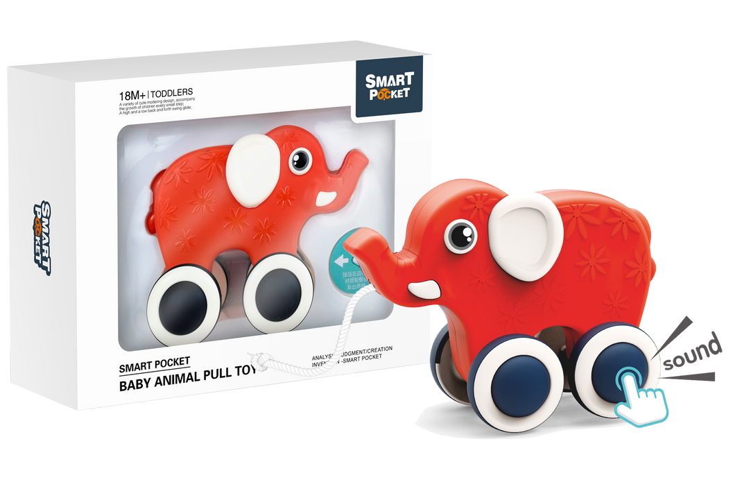 Baby animal pull toy - Elephant