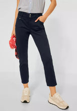 Load image into Gallery viewer, 374897- Yulius Navy Crop Trouser- Street One