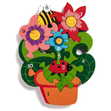 Load image into Gallery viewer, Alphabet Jigsaws- Number Flower Pot Jigsaw