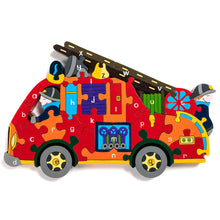 Load image into Gallery viewer, Alphabet Fire Engine - Alphabet Jigsaws