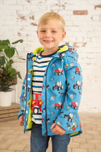 Load image into Gallery viewer, Little lighthouse- Lucas Boys Blue Farm Print Jacket