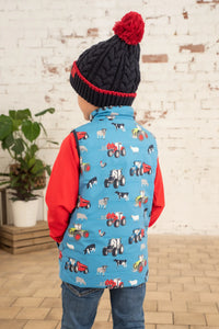 Little lighthouse- Alex Boys Blue Farm Gilet