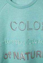 Load image into Gallery viewer, 302001- Aqua Print Sweatshirt - Cecil