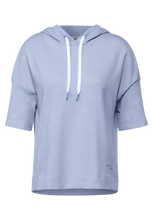 Load image into Gallery viewer, 301863- Short Sleeve Blue Hoodie - Cecil