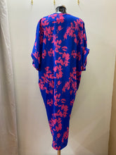 Load image into Gallery viewer, 5991 DECK Print Dress- Royal Blue/Fuschia