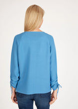 Load image into Gallery viewer, 112520- Blue Zip Cardigan - Rabe