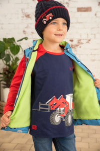 Little lighthouse- Alex Boys Blue Farm Gilet