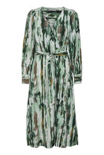 Load image into Gallery viewer, 1212- Green Print Dress- Fransa