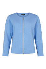 Load image into Gallery viewer, 6461- Blue  Zip Cardigan -Sunday