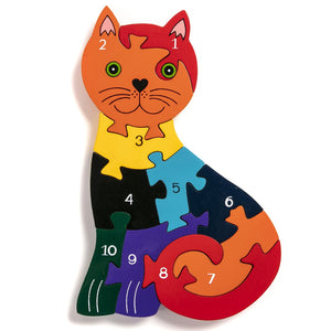 Alphabet Jigsaw - Number Cat